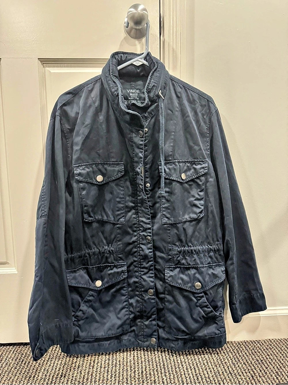 VINCE. Utility Jacket Navy Medium